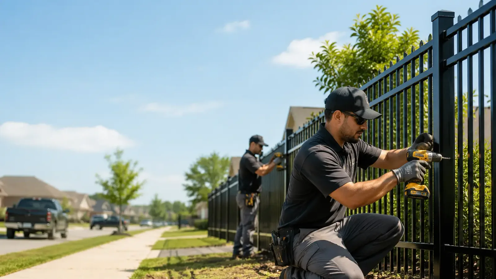 Metal Fence Installation in Farmington, CT